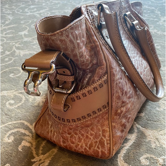 Fendi Etniko De Jour Metallic Copper Pebbled Letter Purse 101 - Picture 12 of 12